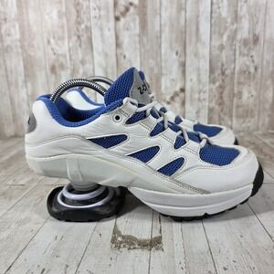 Z-CoiL Freedom White Blue Leather Mesh Spring Heel Pain Relief Sneakers Womens 8